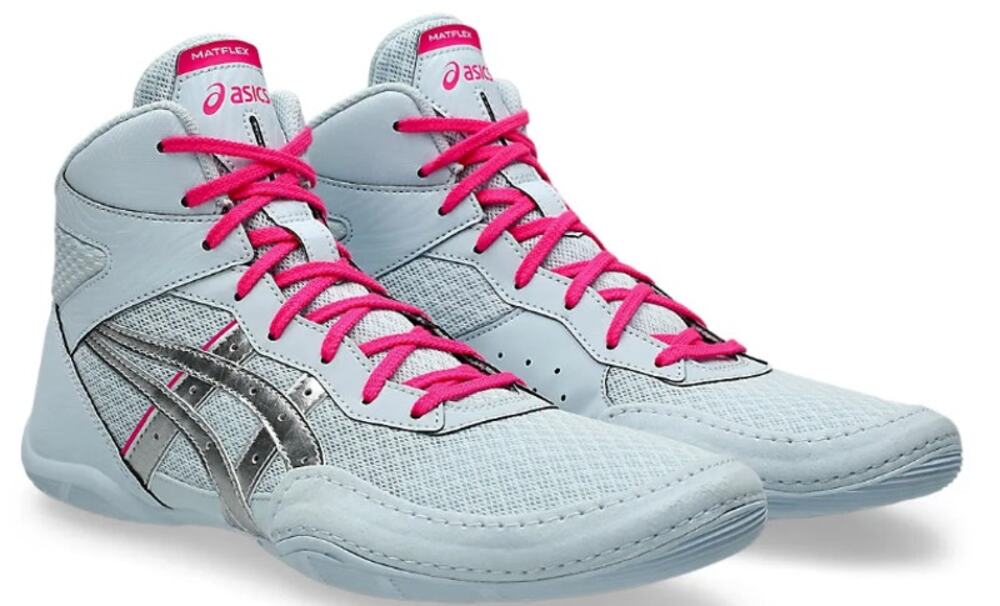 Asics Men's Cool Gray Pure Silver MATFLEX 7 Wrestling Shoes Size 9.5